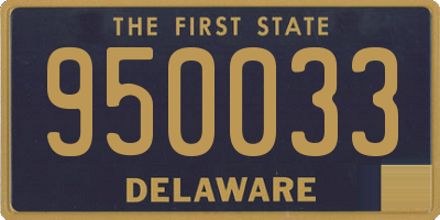 DE license plate 950033