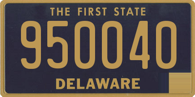 DE license plate 950040