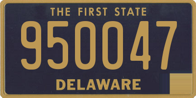 DE license plate 950047