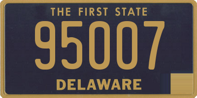 DE license plate 95007