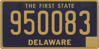DE license plate 950083