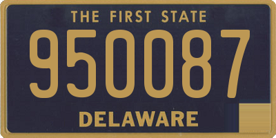 DE license plate 950087