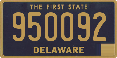 DE license plate 950092
