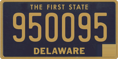 DE license plate 950095