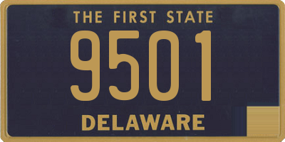 DE license plate 9501