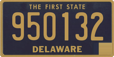 DE license plate 950132