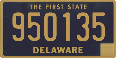 DE license plate 950135