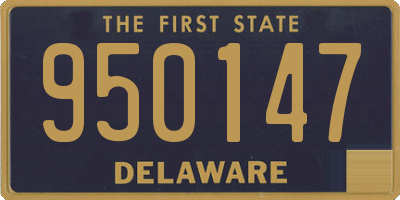 DE license plate 950147
