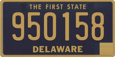 DE license plate 950158