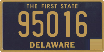 DE license plate 95016