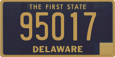 DE license plate 95017