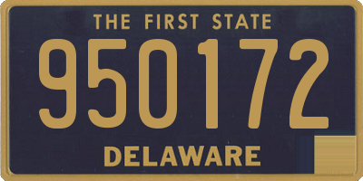 DE license plate 950172
