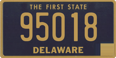 DE license plate 95018