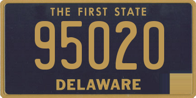 DE license plate 95020
