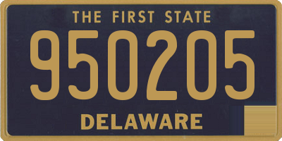 DE license plate 950205