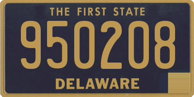 DE license plate 950208