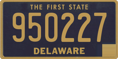 DE license plate 950227