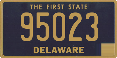 DE license plate 95023