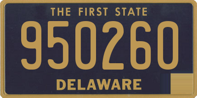 DE license plate 950260