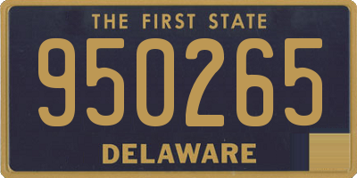 DE license plate 950265