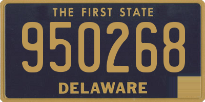 DE license plate 950268