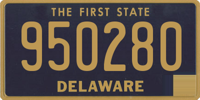 DE license plate 950280