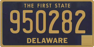 DE license plate 950282