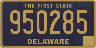 DE license plate 950285