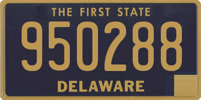 DE license plate 950288
