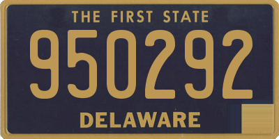 DE license plate 950292