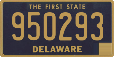 DE license plate 950293