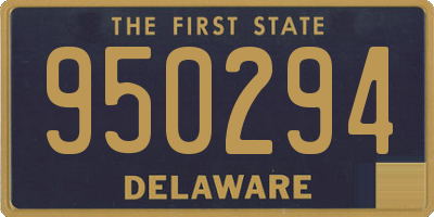 DE license plate 950294