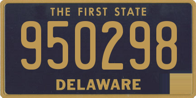 DE license plate 950298