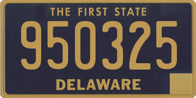 DE license plate 950325