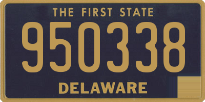 DE license plate 950338