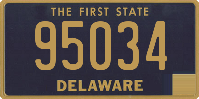DE license plate 95034