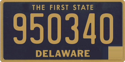 DE license plate 950340
