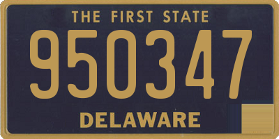 DE license plate 950347