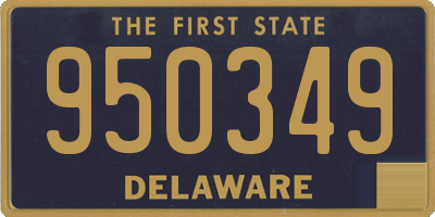 DE license plate 950349