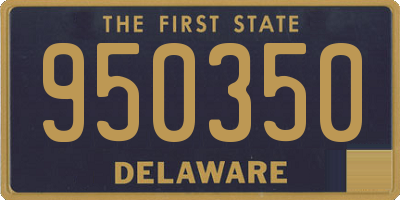 DE license plate 950350