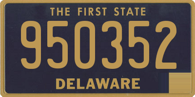 DE license plate 950352