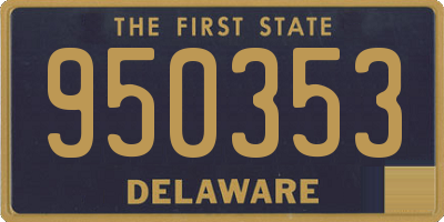 DE license plate 950353
