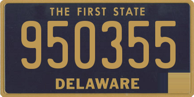 DE license plate 950355