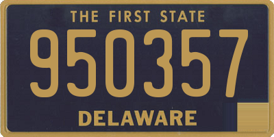 DE license plate 950357