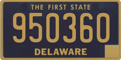 DE license plate 950360