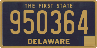 DE license plate 950364