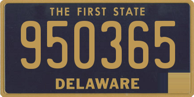 DE license plate 950365