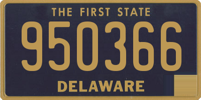 DE license plate 950366
