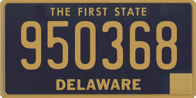 DE license plate 950368