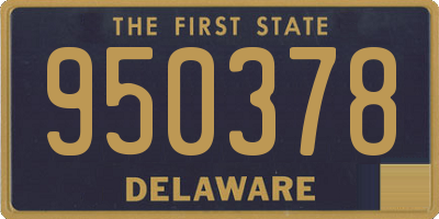 DE license plate 950378